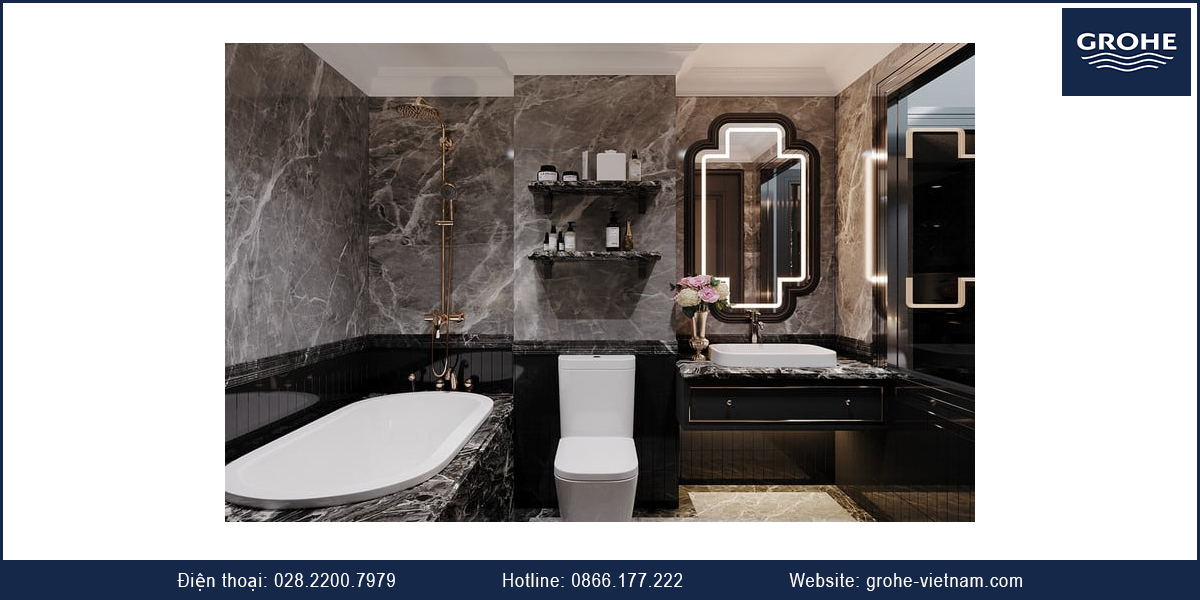 Mẫu phòng tắm sang trọng