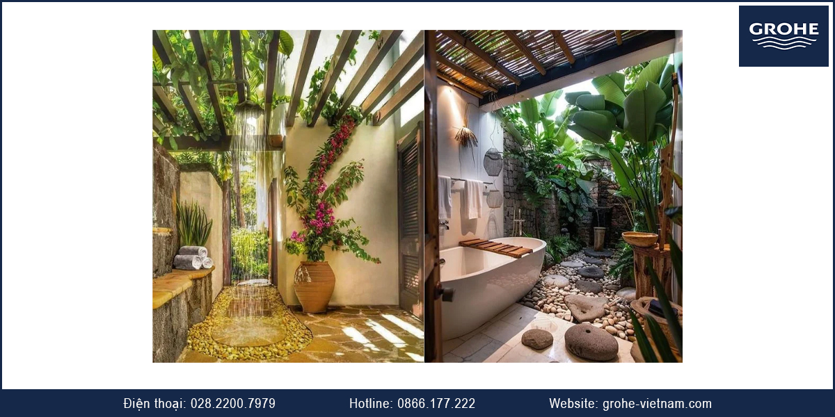 Mẫu phòng tắm thiên nhiên