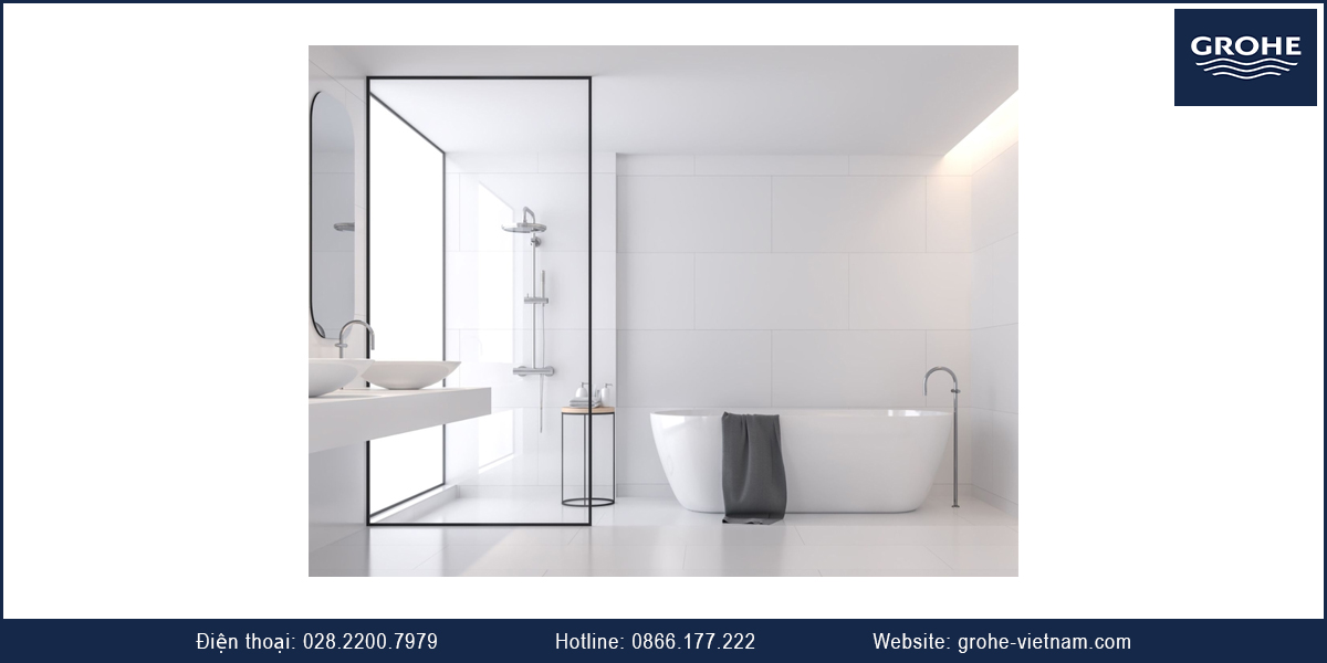 Mẫu phòng tắm tối giản